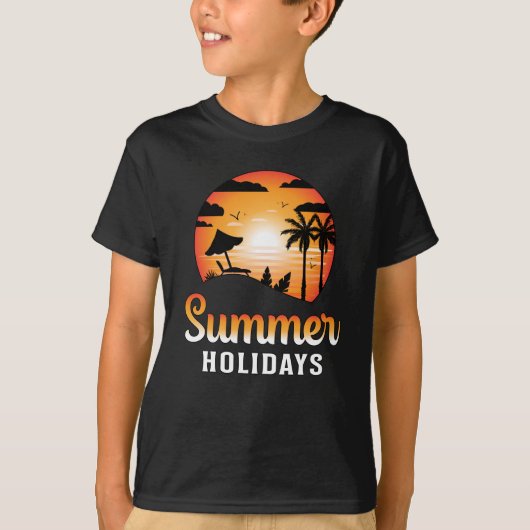 Summer Beach Vakantie Zee Surf Cool Sun Funny Gift T-shirt (Voorkant)