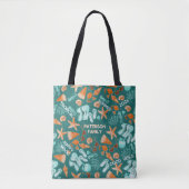 Summer Beach Vibes Family Trip Retro Teal Custom Tote Bag (Voorkant)