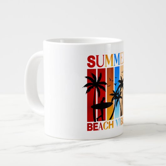 Summer Beach Vibes Grote Koffiekop (Links)