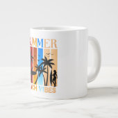Summer Beach Vibes Grote Koffiekop (Voorkant rechts)