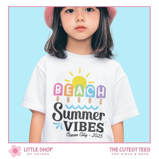 Summer Beach vibes  meisjes T-shirt