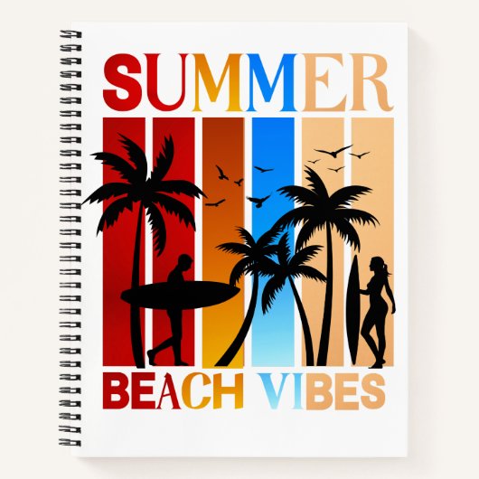 Summer Beach Vibes Notitieboek (Voorkant)