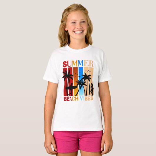 Summer Beach Vibes T-shirt (Voorkant volledig)