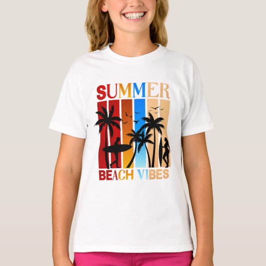 Summer Beach Vibes T-shirt (Voorkant)