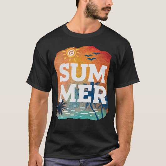 Summer Beach Vibes T-shirt (Voorkant)