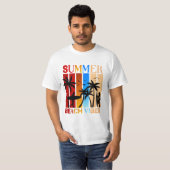 Summer Beach Vibes T-shirt (Voorkant volledig)