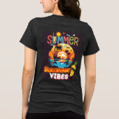 Summer Beach Vibes T-Shirt – Retro Tropical Vibe (Achterkant)
