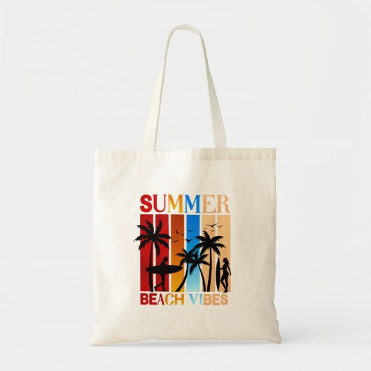 Summer Beach Vibes Tote Bag (Voorkant)