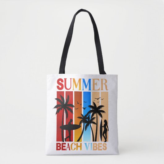 Summer Beach Vibes Tote Bag (Voorkant)