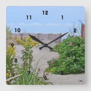 Summer Beach Wall klok