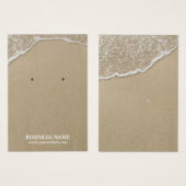 Summer Beach Water & Sand Earring Display Visitekaartjes (Voorkant /achterkant)