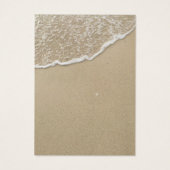 Summer Beach Water & Sand Earring Display Visitekaartjes (Achterkant)