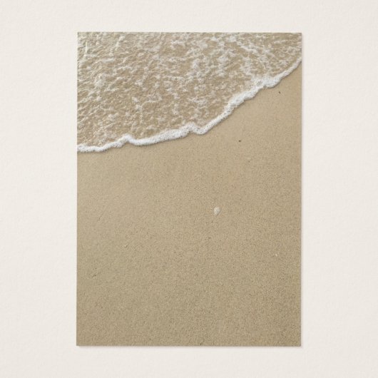 Summer Beach Water & Sand Earring Display Visitekaartjes (Achterkant)