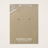 Summer Beach Water & Sand Earring Display Visitekaartjes (Voorkant)