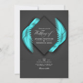 Summer Beach Wedding Invitation Kaart (Voorkant)