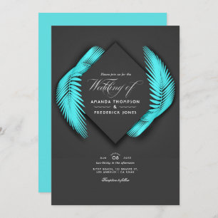 Summer Beach Wedding Invitation Kaart
