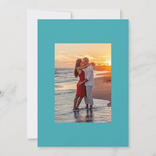 Summer Beach Wedding Kaart (Achterkant)