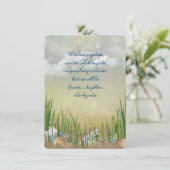 Summer Beach Wedding Kaart (Staand voorkant)