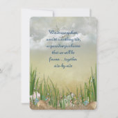 Summer Beach Wedding Kaart (Voorkant)