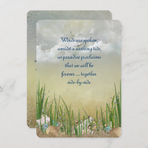 Summer Beach Wedding Kaart