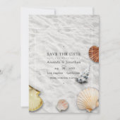 Summer Beach Wedding Save the Date (Voorkant)