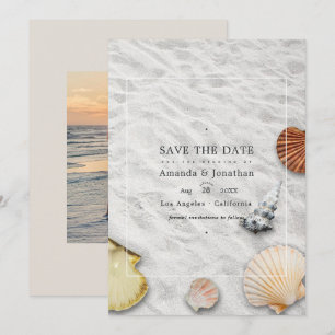 Summer Beach Wedding Save the Date