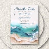 Summer Beach Wedding Save The Date