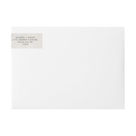 Summer Beach Wedding Save the Date Envelope (Voorkant)