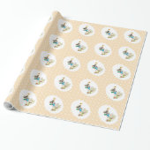 Summer Beach Yellow Lab Labrador Retriever Dog Cadeaupapier (Uitgerold)