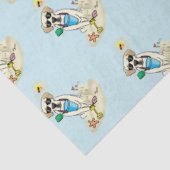 Summer Beach Yellow Labrador Retriever - Cute dog Tissuepapier (Detail)