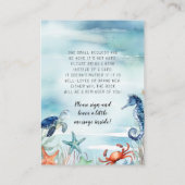 Summer Beach Zee Life Octopus Blauwe Boeken voor B Informatiekaartje (Achterkant)