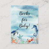 Summer Beach Zee Life Octopus Blauwe Boeken voor B Informatiekaartje (Voorkant)