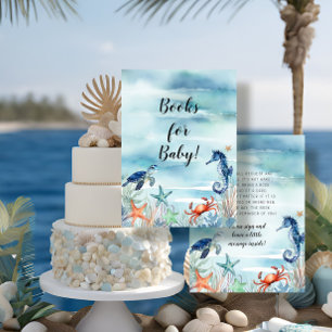 Summer Beach Zee Life Octopus Blauwe Boeken voor B Informatiekaartje