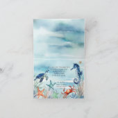 Summer Beach Zee Life Octopus Dank u Bedankkaart (Binnen)