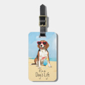 Summer Beagle Bagagelabel (Voorkant verticaal)
