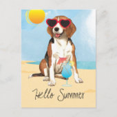 Summer Beagle Briefkaart (Voorkant)