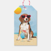 Summer Beagle Cadeaulabel (Voorkant)