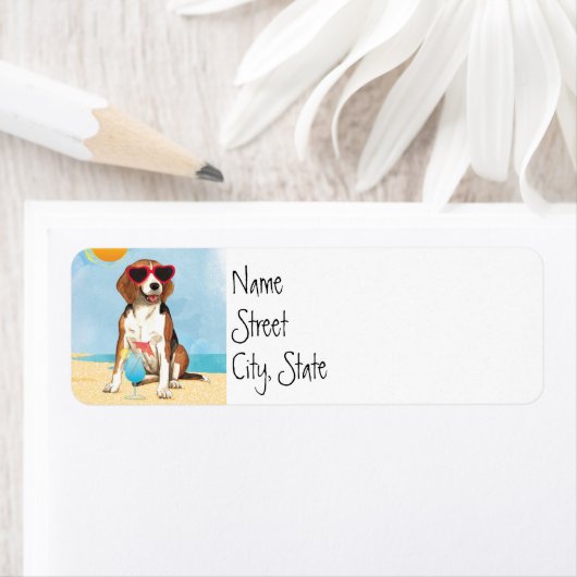 Summer Beagle Etiket (Insitu)