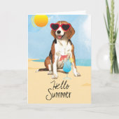 Summer Beagle Kaart (Voorkant)