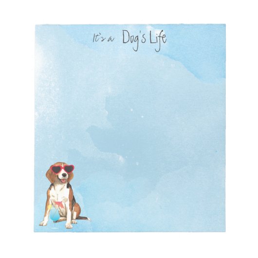 Summer Beagle Notitieblok (Voorkant)