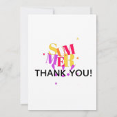 Summer  bedankkaart (Achterkant)