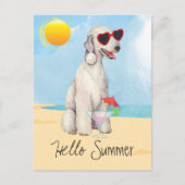 Summer Bedlington Terrier Briefkaart (Voorkant)
