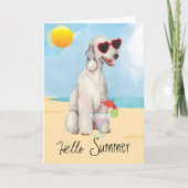 Summer Bedlington Terrier Kaart (Voorkant)