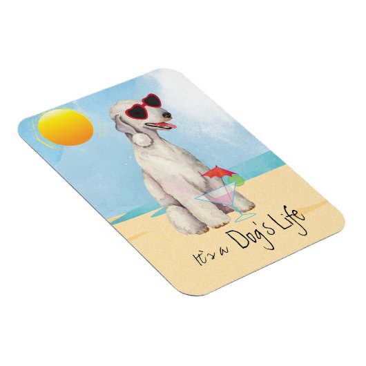 Summer Bedlington Terrier Magnet Magneet (Rechterzijde)