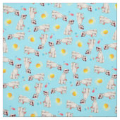 Summer Bedlington Terrier Stof (Swatch)