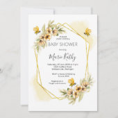 Summer Bee Baby shower Invitation Kaart (Voorkant)