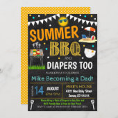 Summer Beer Baby shower Invitation Kaart (Voorkant / Achterkant)