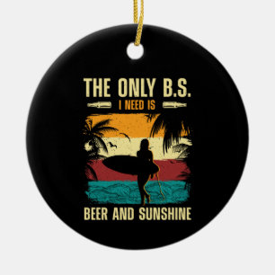 Summer Beer en Sunshine Keramisch Ornament
