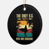 Summer Beer en Sunshine Keramisch Ornament (Links)