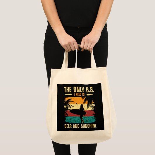 Summer Beer en Sunshine Tote Bag (Voorkant (product))